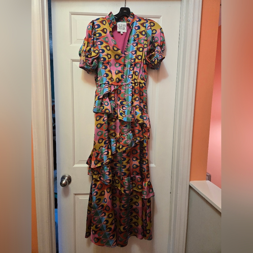 Alden Adair Erin Plume Dress